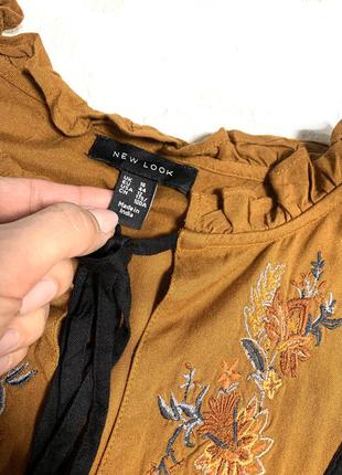 Блузка с вышивкой с длинным рукавом2 фото