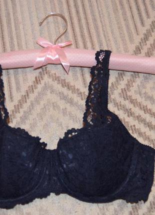 Кружевной бюстгальтер балконет h&m 75в /смотрите замеры/