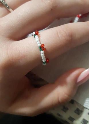 Кольцо из бисера