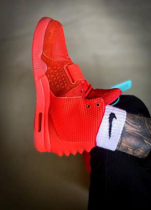 Мужские кроссовки nike air yeezy 2 sp red  | чоловічі кросівки найк4 фото