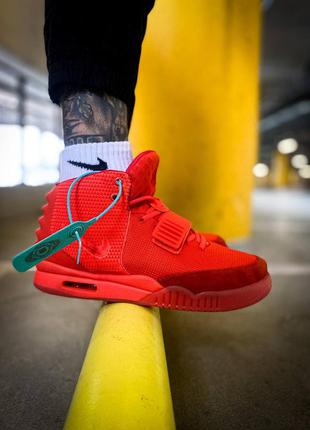 Чоловічі кросівки nike air yeezy sp 2 red | чоловічі кросівки найк