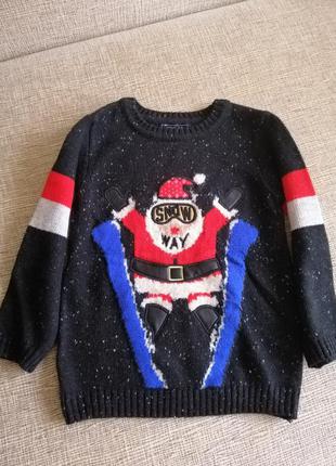 Кофта, свитер новогодний next на 4 - 5 лет