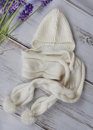 Зимова шапка хомут зима шарф шолом