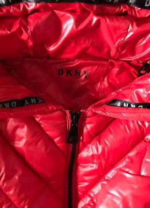 Dkny womens red pocketed puffer coat куртка деми оригинал s m5 фото