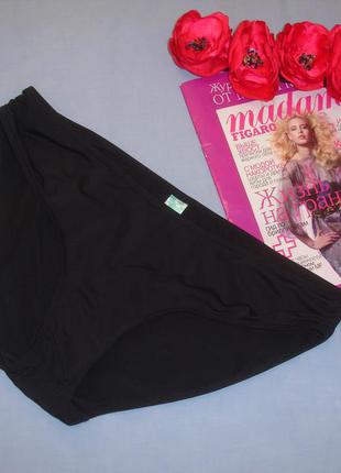 Низ от купальника женские плавки размер 48 / 14 черный бикини