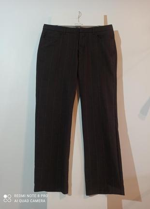 Брюки клетка повседневные (плотные)