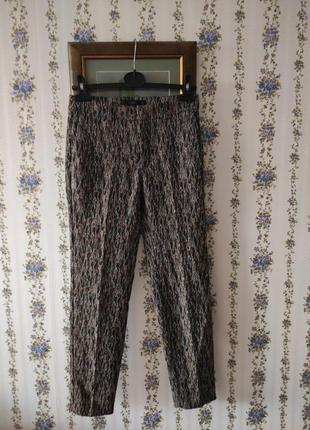 Чудові жакардові штани з красивим візерунком "муаровим"1 фото