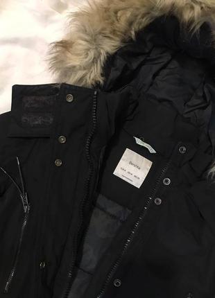 Зимняя парка аляска bershka tech jacke с капюшоном2 фото