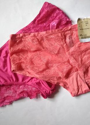 14-16 новый роскошный комплект трусиков хипстеры из микрофибры с изысканным кружевом