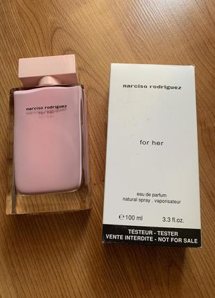 Narciso rodriguez for her 100 ml tester.