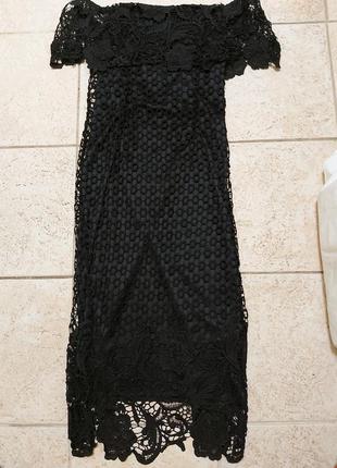 Мереживне плаття-футляр,облягаючі boohoo4 фото