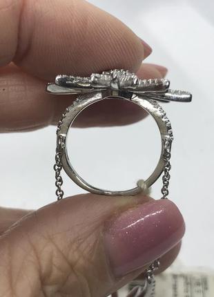 Новое серебряное кольцо, серебро 925 проба, родиевое покрытие3 фото