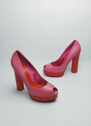 Кожаные туфли на платформе от итальянского бренда sebastian (себастиан) ​40р.