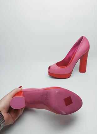 Кожаные туфли на платформе от итальянского бренда sebastian (себастиан) ​40р.7 фото