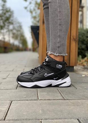 Зимние кроссовки nike m2k tekno winter black/white5 фото