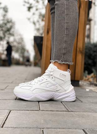 Зимние кроссовки nike m2k tekno winter white1 фото