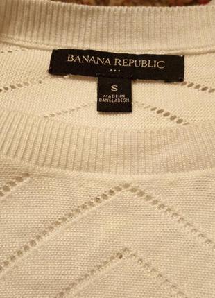 Білосніжна кофта від бренду banana republic! оригінал.4 фото