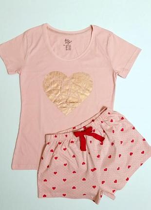 Пижама женская футболка и шорты primark