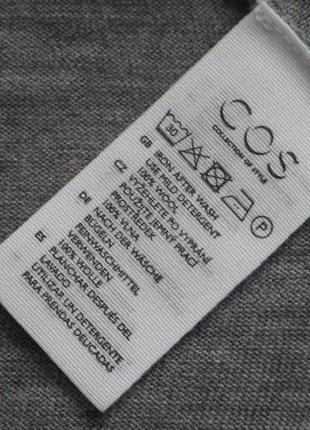 Cos легкий шерстяной свитерочек-футболка-кейп. размер xs9 фото