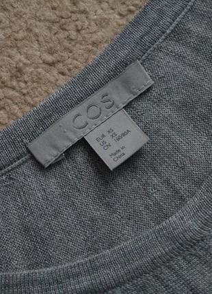 Cos легкий шерстяной свитерочек-футболка-кейп. размер xs8 фото