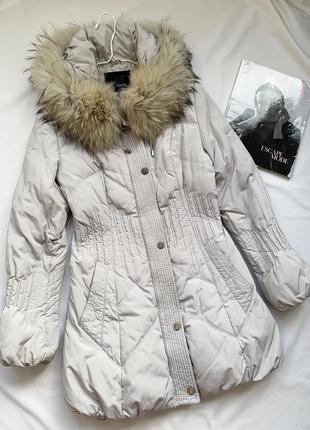 Пуховик, пальто, куртка, серый, сірий, длинный, довгий, icebear5 фото