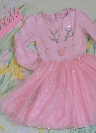 Новорічне плаття з оленем2 фото