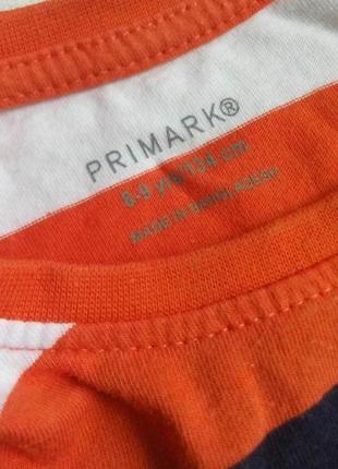 Футболка в смужку на хлопчика 8-9 років primark2 фото