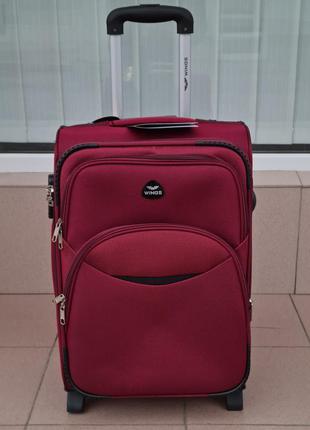 Тканинний валізу на 2-х колесах wings poland 🇵🇱2 фото