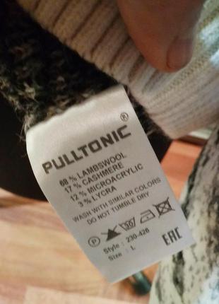 Теплий светр з кашеміру і вовни лами pulltonic4 фото