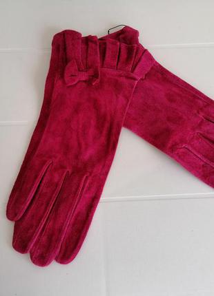 Кожаные перчатки из натуральной, мягкой кожи замша,новые, р. l5 фото