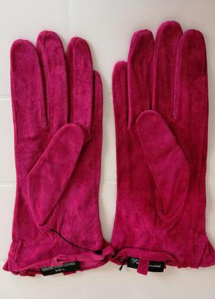 Кожаные перчатки из натуральной, мягкой кожи замша,новые, р. l10 фото