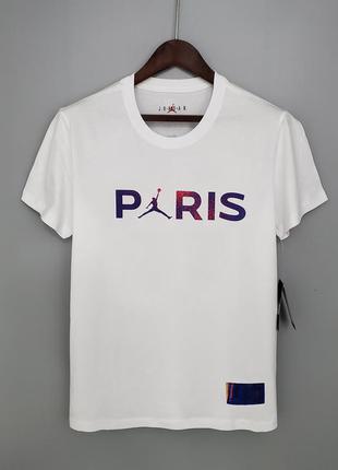 Футболка nike jordan paris париж джордан psg найк1 фото