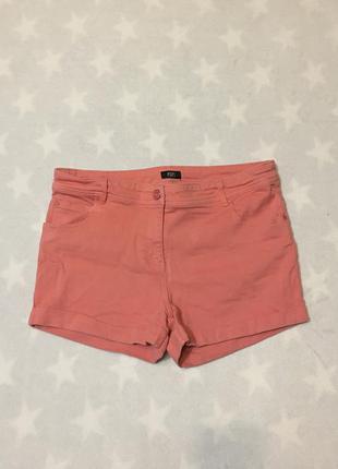 Шорти жіночі короткі коралового кольору f&f джинсові