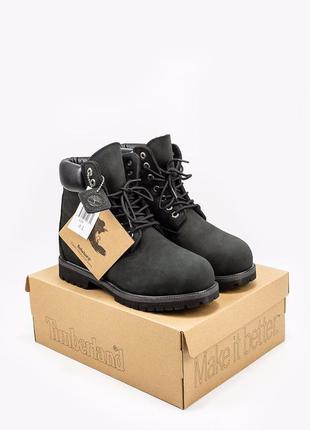 Ботинки timberland black1 фото