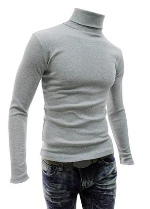 Мужской гольф серый чоловічий гольф