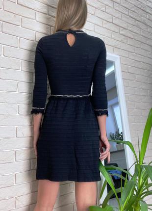 Трикотажное платье чёрное кэжуал paris suncoo нарядное милое6 фото