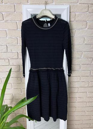 Трикотажное платье чёрное кэжуал paris suncoo нарядное милое4 фото