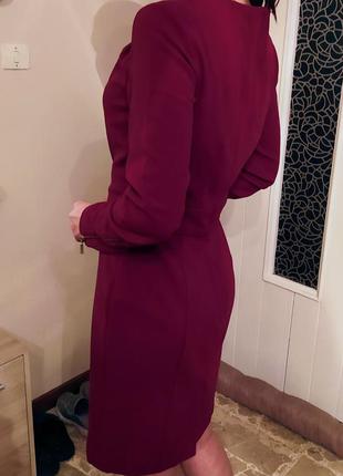 Платье цвета бордо/ марсала5 фото