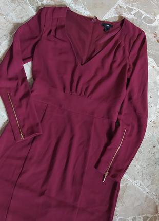 Платье цвета бордо/ марсала2 фото