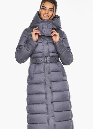 Шикарный жемчужно-серый женский пуховик braggart angel's fluff