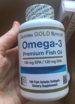 Омега-3 риб'ячий жир сша 100капсул fish oil