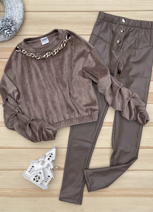 Шикарная блуза из велюра на меху кроя “летучая мышь”!