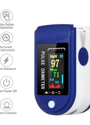 Пульсоксиметр напалечный oximeter gu52-bw. пульсометр оксиметр на палец. измеритель пульса, кислорода на палец