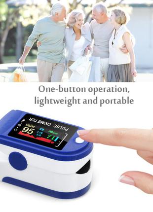 Пульсоксиметр напалечный oximeter gu52-bw. пульсометр оксиметром на палець. вимірювач пульсу, кисню на палець2 фото