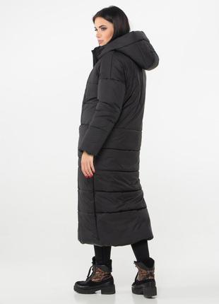 Зимова куртка м0054 (чорний)2 фото
