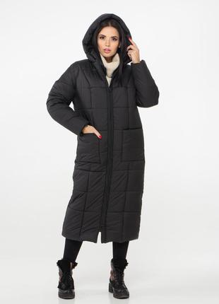Зимова куртка м0054 (чорний)1 фото