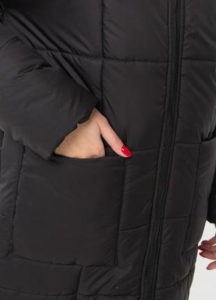 Зимова куртка м0054 (чорний)5 фото