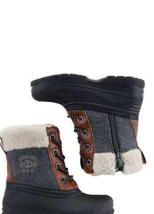 Зимние термо ботинки сапоги сапожки сноубутсы carter's oshkosh 7 (23)15см