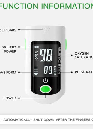 Пульсоксиметр напалечный oximeter ui39-wb. пульсометр оксиметр на палец. измеритель пульса, кислорода на палец6 фото