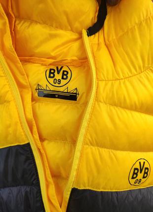 Пуховик черный желтый куртка демисезонная треккинговая от bvb 099 фото